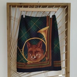 Vintage Breeches Wool Wrap Skirt / Size 4